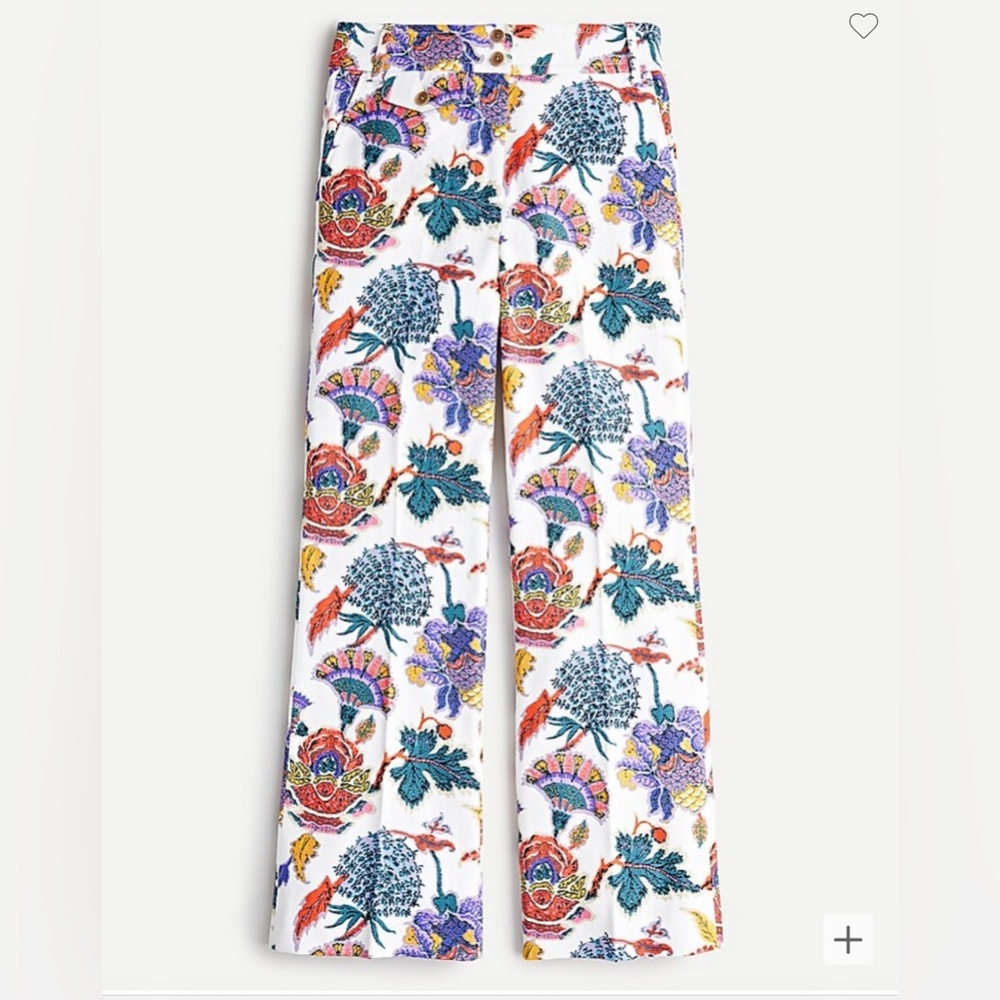 Kickout crop pant in paisley floral